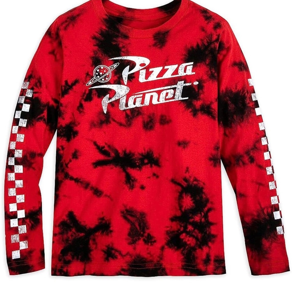 Women’s Disney Pixar Pizza Planet Long Sleeve Tie Dye Sweatshirt Size XS.​